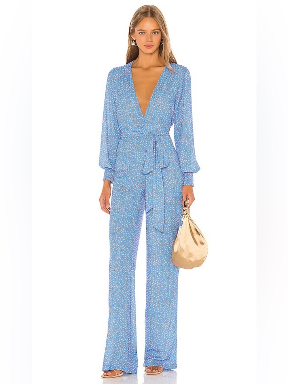 RESA Rosie Jumpsuit Denim Dot Size M (Revolve)